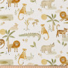 Printed Cotton SARAFOU White / Camel